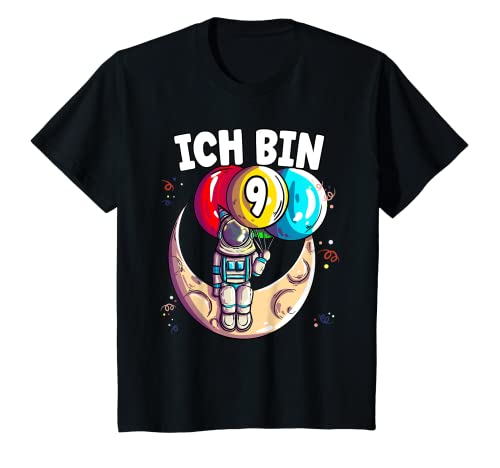 Kinder Ich bin 9 Jahr alt Astronaut 9. Geburtstag T-Shirt von Geschenke 9. Geburtstag