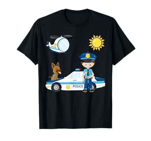 Polizei Polizist Kinder Traumberuf Geschenkidee Polizeihund T-Shirt von Geschenke Artikel für Kinder von JOHN ROMEO