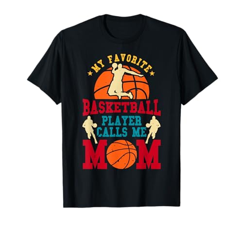 Mein Lieblingsbasketballspieler nennt mich Mama T-Shirt von Geschenke Basketballspieler & Basketballer Sport