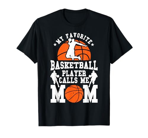 Mein Lieblingsbasketballspieler nennt mich Mama T-Shirt Mein Lieblingsbasketballspieler nennt mich Mama T-Shirt von Geschenke Basketballspieler & Basketballer Sport