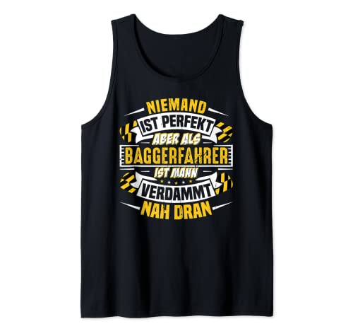 Herren Bagger Bauarbeiter Baustelle Bester Baggerfahrer Tank Top Herren Bagger Bauarbeiter Baustelle Bester Baggerfahrer Tank Top von Geschenke Für Baggerfahrer & Baggerführer