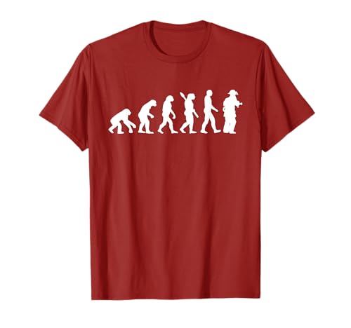 Lustiges Feuerwehrmann Frau Herren Feuerwehr Evolution T-Shirt Lustiges Feuerwehrmann Frau Herren Feuerwehr Evolution T-Shirt von Geschenke Für Berufs & Freiwillige Feuerwehr