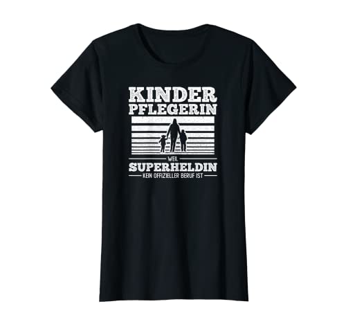 Damen Kinderpflegerin Superheldin Ich Bin Kinderpflegerin T-Shirt von Geschenke Für Bestandene Prüfung Kinderpflegerin