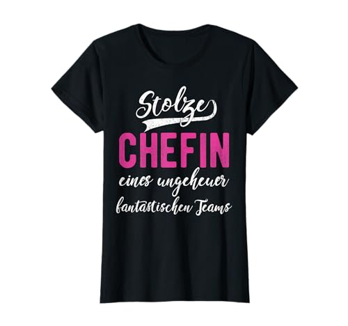Stolze Chefin Eines Fantastischen Teams Chefin Geschenk T-Shirt - Geschenke Für Führungskräfte - Damen - Kurzarm - Regular Fit - Schwarz - S Stolze Chefin Eines Fantastischen Teams Chefin Geschenk T-Shirt - Geschenke Für Führungskräfte - Damen - Kurzarm - Regular Fit - Schwarz - S von Geschenke Für Führungskräfte