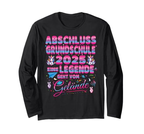 Abschluss Grundschule 2025 Grundschulabschluss Mädchen Langarmshirt Abschluss Grundschule 2025 Grundschulabschluss Mädchen Langarmshirt von Geschenke Grundschulabschluss Grundschulabgänger