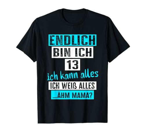 13 Geburtstag Junge Mädchen Ich Bin 13 Jahre 13.Geburtstag T-Shirt 13 Geburtstag Junge Mädchen Ich Bin 13 Jahre 13.Geburtstag T-Shirt von Geschenke Mädchen 13 Jahre & 13 Jährige Jungs