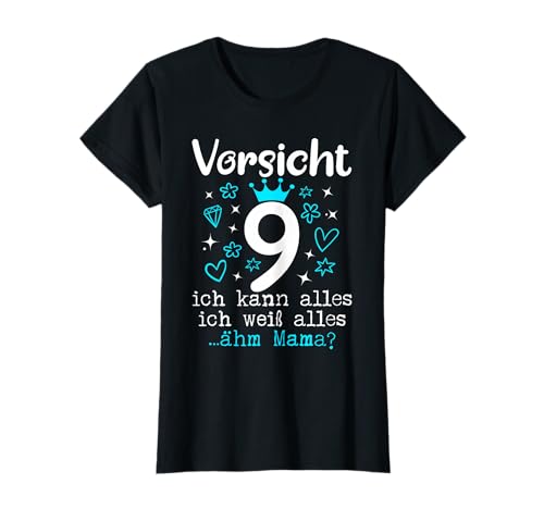 9. Geburtstag Mädchen - Vorsicht 9 Jahre Ich Kann Alles T-Shirt 9. Geburtstag Mädchen - Vorsicht 9 Jahre Ich Kann Alles T-Shirt von Geschenke Mädchen 9 Jahre für 9 Jährige Geschenk