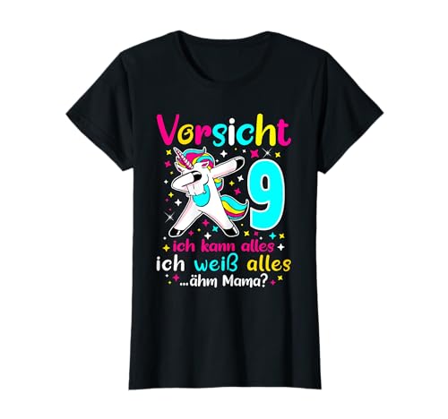 9. Geburtstag Mädchen - Vorsicht 9 Jahre Ich Kann Alles T-Shirt 9. Geburtstag Mädchen - Vorsicht 9 Jahre Ich Kann Alles T-Shirt von Geschenke Mädchen 9 Jahre für 9 Jährige Geschenk
