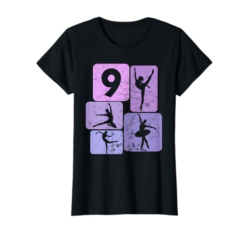 9. Geburtstag Tänzerin Ballett Ballerina 9 Jahre Mädchen T-Shirt 9. Geburtstag Tänzerin Ballett Ballerina 9 Jahre Mädchen T-Shirt von Geschenke Mädchen Geburtstag Tänzerin Ballet Tanz