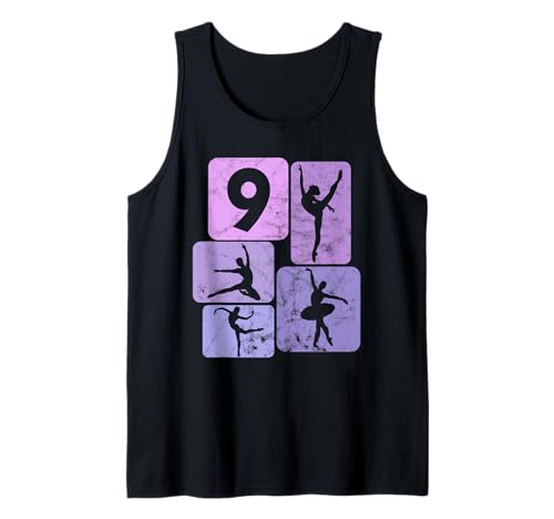 9. Geburtstag Tänzerin Ballett Ballerina 9 Jahre Mädchen Tank Top 9. Geburtstag Tänzerin Ballett Ballerina 9 Jahre Mädchen Tank Top von Geschenke Mädchen Geburtstag Tänzerin Ballet Tanz