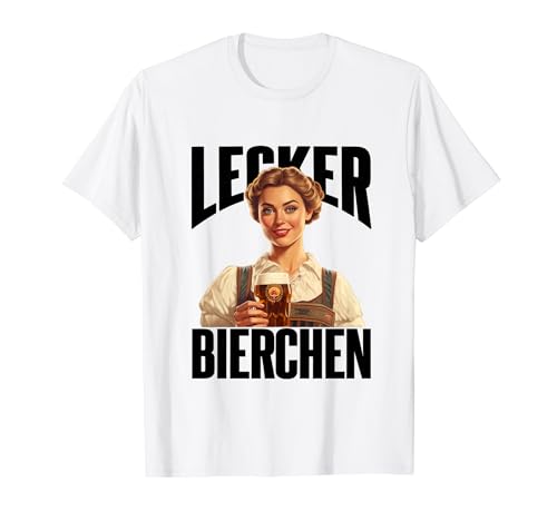 Lecker Bierchen Damen Herren T-Shirt Lecker Bierchen Damen Herren T-Shirt von Geschenke Malle Party