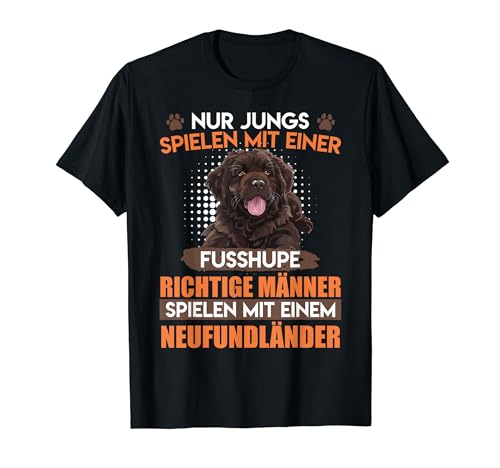 Neufundländer RICHTIGE MÄNNER SPIELEN MIT NEUFUNDLÄNDER T-Shirt Neufundländer RICHTIGE MÄNNER SPIELEN MIT NEUFUNDLÄNDER T-Shirt von Geschenke Neufundländer Shirt Neufundländer Hund