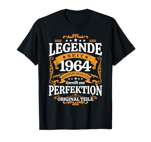 1964 Geburtstag 60 Jahre 60er geburtstag mann T-Shirt von Geschenke Zum 60 Geburtstag Mann Vintage