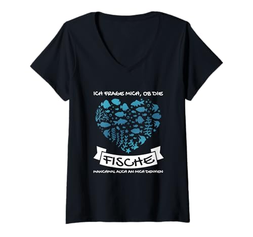 Damen Aquarium Gadgets Aquaristik Zierfische Lustig Aquarianer T-Shirt mit V-Ausschnitt Damen Aquarium Gadgets Aquaristik Zierfische Lustig Aquarianer T-Shirt mit V-Ausschnitt von Geschenke für Aquarianer & Aquarium Gadgets