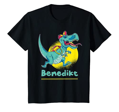 Kinder Benedikt Geschenk Name Dinosaurier T-Shirt von Geschenke für Benedikt