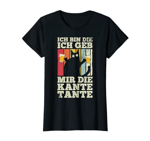 Damen Ich bin die Ich geb mir die Kante Tante - Katze Bier T-Shirt Damen Ich bin die Ich geb mir die Kante Tante - Katze Bier T-Shirt von Geschenke für Bierliebhaber & Bierfans Design Shop
