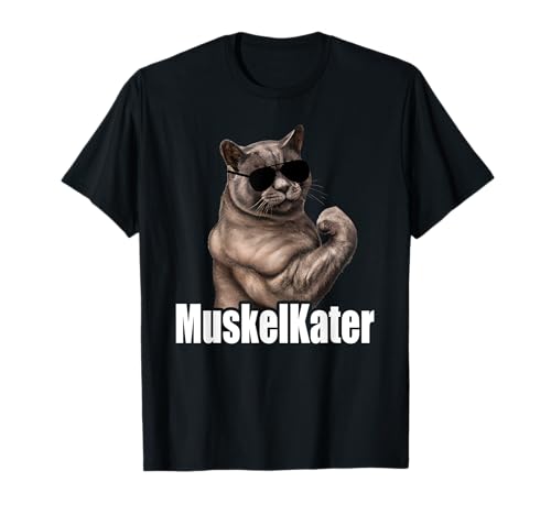 Muskel Kater Gym Katze Herren Fitness Katzen Bodybuilding T-Shirt Muskel Kater Gym Katze Herren Fitness Katzen Bodybuilding T-Shirt von Geschenke für Bodybuilder oder Fitnessliebhaber