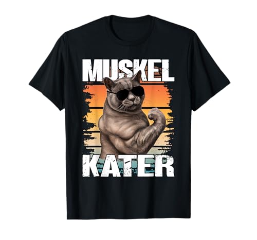 Muskel Kater Gym Katze Herren Fitness Katzen Bodybuilding T-Shirt Muskel Kater Gym Katze Herren Fitness Katzen Bodybuilding T-Shirt von Geschenke für Bodybuilder & Fitnessliebhaber