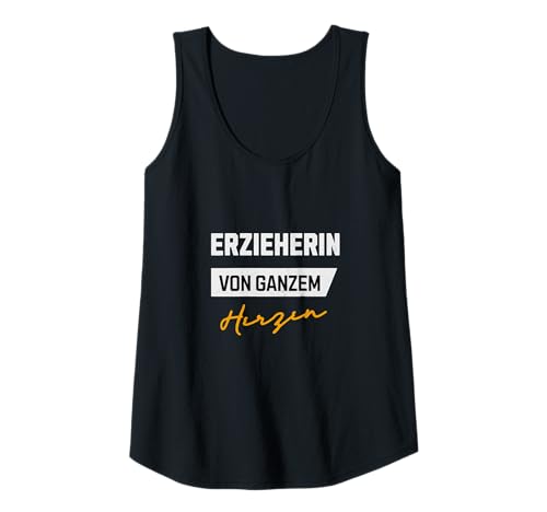 Damen Erzieherin von ganzem Herzen Kinder Erziehung Kindergarten Tank Top Damen Erzieherin von ganzem Herzen Kinder Erziehung Kindergarten Tank Top von Geschenke für Erzieherinnen zum Geburtstag