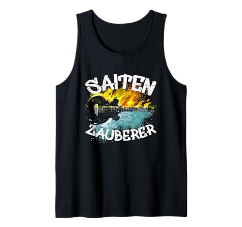 Herren Gitarrenfans Saiten Zauberer Lustig Gitarre Gadget Gitarrist Tank Top Herren Gitarrenfans Saiten Zauberer Lustig Gitarre Gadget Gitarrist Tank Top von Geschenke für Gitarrenfans und Gitarre Gadget