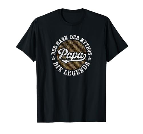 Herren Papa der Mann der Mythos die Legende - T-shirt T-Shirt Herren Papa der Mann der Mythos die Legende - T-shirt T-Shirt von Geschenke für Großeltern und Eltern
