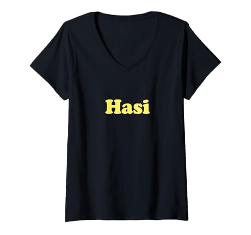 Damen Hasi T-Shirt mit V-Ausschnitt Damen Hasi T-Shirt mit V-Ausschnitt von Geschenke für Hasen