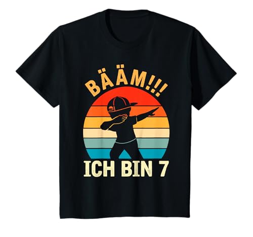 Dabbing Geburtstag Bääm Ich Bin 7 Jahre alt Jungen Geschenk T-Shirt Dabbing Geburtstag Bääm Ich Bin 7 Jahre alt Jungen Geschenk T-Shirt von Geschenke für Jungen 7. Geburtstag Dabbing Vintage