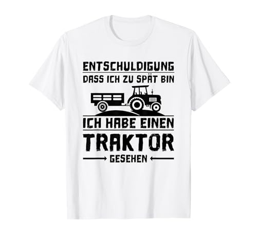 Entschuldigung das ich zu spät bin Traktor Kind Kinder T-Shirt Entschuldigung das ich zu spät bin Traktor Kind Kinder T-Shirt von Geschenke für Landwirte & Geschenk für Bauern