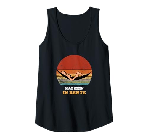 Damen Malerin Rente Ruhestand Rentnerin Tank Top von Geschenke für Malerin Rente Rentengeschenk