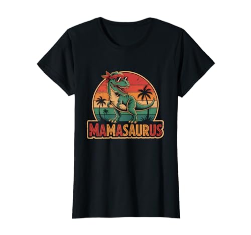 Damen Mama Vintage Muttertag Mamasaurus T-Shirt von Geschenke für Mama zum Mamatag