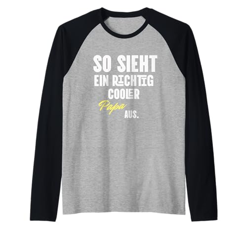 Herren Papa Liebe Vater Geschenke zum Geburtstag Cooler Papi Paps Raglan Herren Papa Liebe Vater Geschenke zum Geburtstag Cooler Papi Paps Raglan von Geschenke für Papas zum Geburtstag