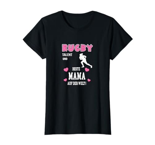 Rugby Mama Mami beste Mutter Mutti Rugby Muttertag T-Shirt von Geschenke für Rugby Mama Muttertagsgeschenke
