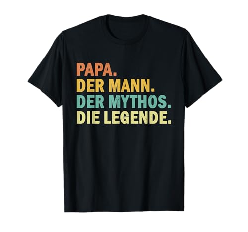 Geschenke für Väter Papa Der Mann Der Mythos Die Legende T-Shirt Classic Fit Novelty Short-sleeve T-Shirt Schwarz S Vatertag Weihnachten Herren Männer Geschenke für Väter Papa Der Mann Der Mythos Die Legende T-Shirt Classic Fit Novelty Short-sleeve T-Shirt Schwarz S Vatertag Weihnachten Herren Männer von Geschenke für Väter