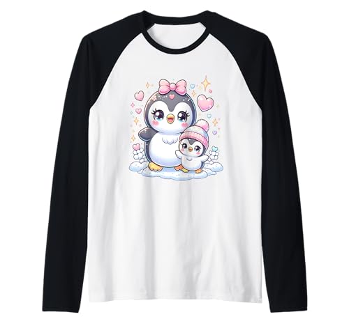 Süßes Pinguin Baby - Pinguine und Tiere Liebhaber Raglan von Geschenke für Verwandte, Familie, Geburtstag