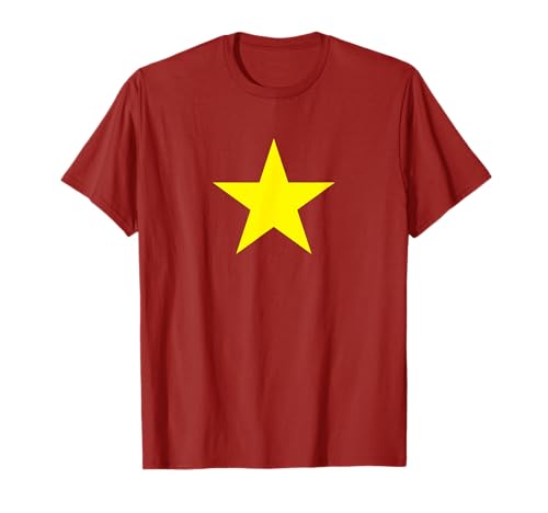 Geschenke für Vietnam Fans - Herren & Damen - Vietnam-Fans (Erwachsene) - Unisex - Rot - S - Kurzarm - T-Shirt - Vietnamesische Flagge Vietnam T-Shirt von Geschenke für Vietnam Fans