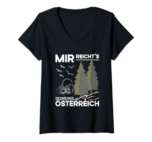 Damen Wohnmobil Gadgets Wohnmobilfans Ich Fahr Nach Österreich T-Shirt mit V-Ausschnitt Damen Wohnmobil Gadgets Wohnmobilfans Ich Fahr Nach Österreich T-Shirt mit V-Ausschnitt von Geschenke für Wohnmobilfans & Wohnmobil Österreich