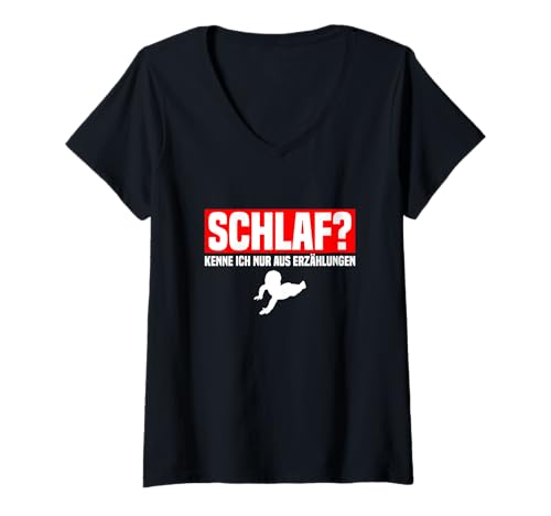 Damen Gestresste Mütter Schlaf Lustig Geburt Gadgets Mama T-Shirt mit V-Ausschnitt Damen Gestresste Mütter Schlaf Lustig Geburt Gadgets Mama T-Shirt mit V-Ausschnitt von Geschenke für gestresste Mütter & Geburt Gadgets