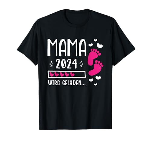 Mutter 2024 Wird Geladen Mama Loading 2024 Werdende Mama T-Shirt Mutter 2024 Wird Geladen Mama Loading 2024 Werdende Mama T-Shirt von Geschenke & Geschenkideen Für Werdende Mütter