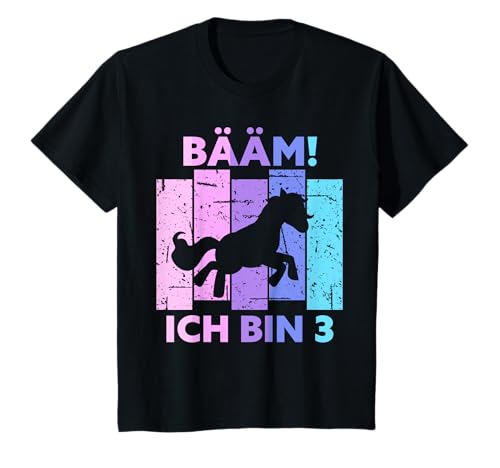 3. Geburtstag Mädchen Drei Jahre Alt Pferd BÄÄM! ICH BIN 3 T-Shirt 3. Geburtstag Mädchen Drei Jahre Alt Pferd BÄÄM! ICH BIN 3 T-Shirt von Geschenke und Sprüche