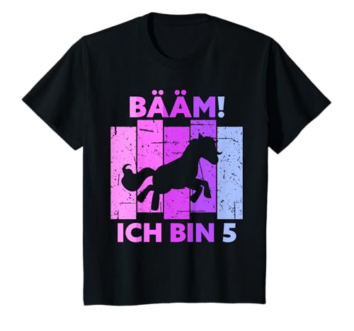 5. Geburtstag Mädchen Fünf Jahre Alt Pferd BÄÄM! ICH BIN 5 T-Shirt 5. Geburtstag Mädchen Fünf Jahre Alt Pferd BÄÄM! ICH BIN 5 T-Shirt von Geschenke und Sprüche