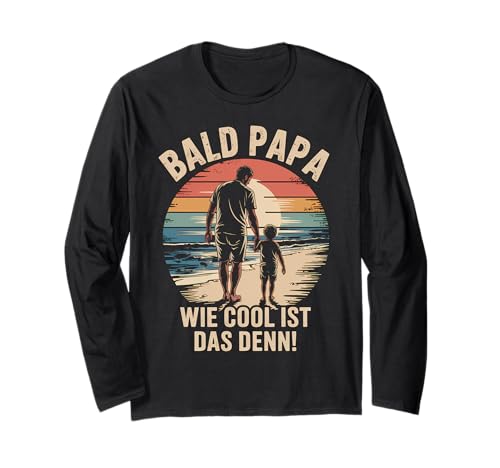 Werdender Vater Spruch Lustig Baby Ankündigung Vatertag Papa Langarmshirt von Geschenke werdende Väter und frischgebackene Papas