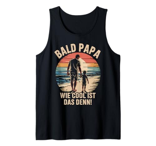 Werdender Vater Spruch Lustig Baby Ankündigung Vatertag Papa Tank Top von Geschenke werdende Väter und frischgebackene Papas