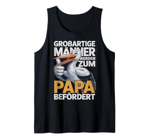 Werdender Vater Spruch Lustig Baby Ankündigung Vatertag Papa Tank Top von Geschenke werdende Väter und frischgebackene Papas