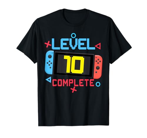 Level 10 Complete Boy 10 Years Old Bday 10th Birthday Gifts T-Shirt Level 10 Complete Boy 10 Years Old Bday 10th Birthday Gifts T-Shirt von Geschenke zum 10. Geburtstag für Jungen und