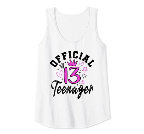 Damen 13. Geburtstag Mädchen Offiziell 13 Jahre Official Teenager Tank Top Damen 13. Geburtstag Mädchen Offiziell 13 Jahre Official Teenager Tank Top von Geschenke zum 13 Geburtstag Mädchen lustig