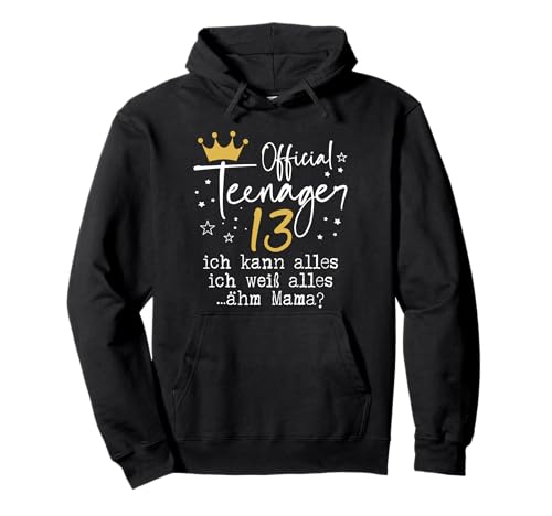 13. Geburtstag Mädchen Offiziell 13 Jahre Official Teenager Pullover Hoodie 13. Geburtstag Mädchen Offiziell 13 Jahre Official Teenager Pullover Hoodie von Geschenke zum 13 Geburtstag lustig Mädchen witzig