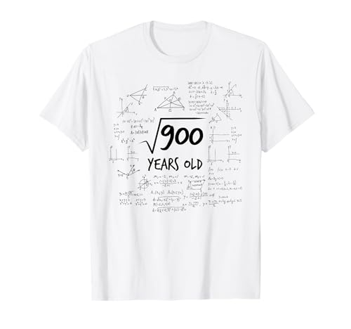 30. Geburtstag Outfit Wurzel aus 900 Mathematik Nerd Mathe T-Shirt 30. Geburtstag Outfit Wurzel aus 900 Mathematik Nerd Mathe T-Shirt von Geschenke zum 30. Geburtstag | 30 Jahre alt