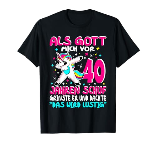 40 Geburtstag Frauen 40 Jahre Frau 40er Das wird lustig T-Shirt von Geschenke zum 40 Geburtstag Frau 40 Jahre 40er