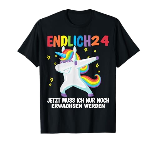 Endlich 24 Jahre alt Geburtstagsgeschenk für Männer & Frauen T-Shirt Endlich 24 Jahre alt Geburtstagsgeschenk für Männer & Frauen T-Shirt von Geschenke zum Geburtstag Einhorn Geburtstagskind