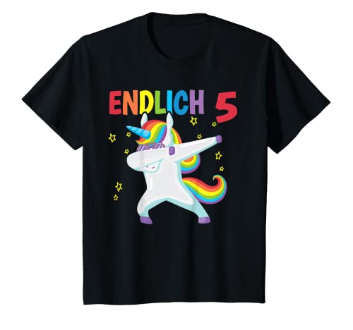 Kinder Endlich 5 Jahre alt Geburtstagsgeschenk für Kindergeburtstag T-Shirt Kinder Endlich 5 Jahre alt Geburtstagsgeschenk für Kindergeburtstag T-Shirt von Geschenke zum Geburtstag Einhorn Geburtstagskind